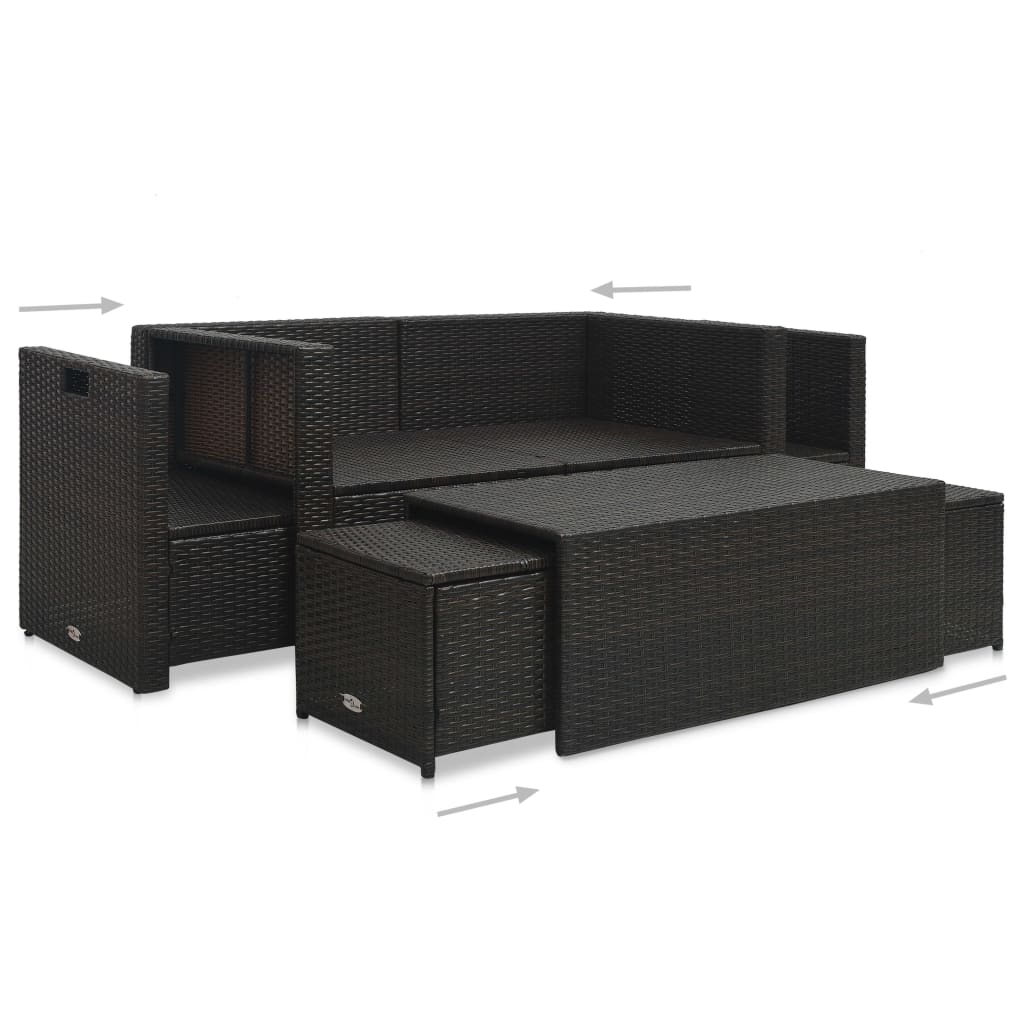 6er Garten Outdoor Set