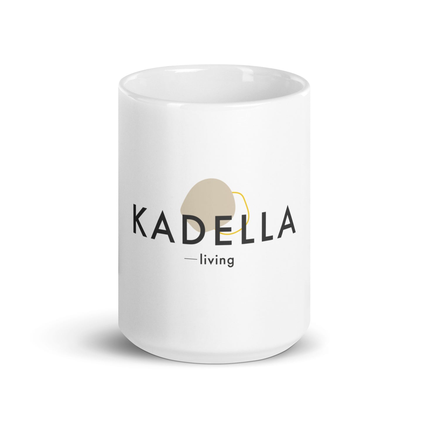 Weiße, glänzende Kadella Tasse